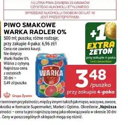 Stokrotka Piwo smakowe Warka Radler 0% oferta