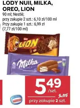 Stokrotka LODY NUII, MILKA, OREO, LION oferta