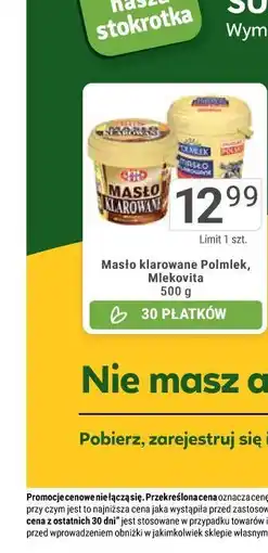 Stokrotka Masło klarowane Polmlek, Mlekovita oferta