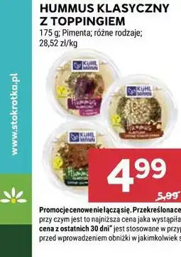 Stokrotka HUMMUS KLASYCZNY Z TOPPINGIEM oferta