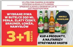 Netto Wybrane piwa w butelce 500 ml Perła, Zlatý Český, Brauner, Łomża, Namysłów oferta