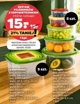 Netto Zestaw pojemników z odpowietrznikiem oferta
