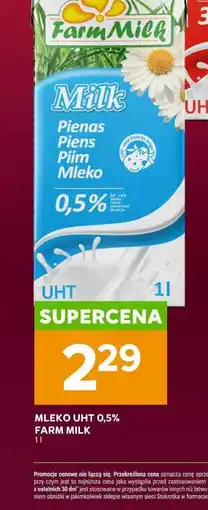 Stokrotka MLEKO UHT 0,5% FARM MILK oferta