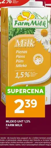 Stokrotka MLEKO UHT 1,5% FARM MILK oferta