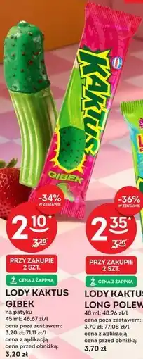 Żabka Lody Kaktus Gibek oferta