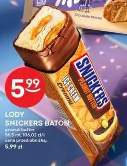 Żabka Lody Snickers Baton Peanut Butter Creamy oferta