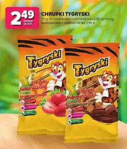 Stokrotka Chrupki kukurydziane Tygryski o smaku truskawkowym oferta