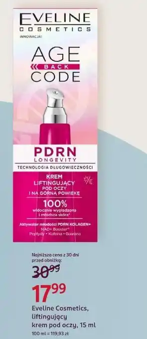 Eveline Cosmetics, liftingujący krem pod oczy