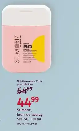 Rossmann St.Moriz, krem do twarzy, SPF 50 oferta