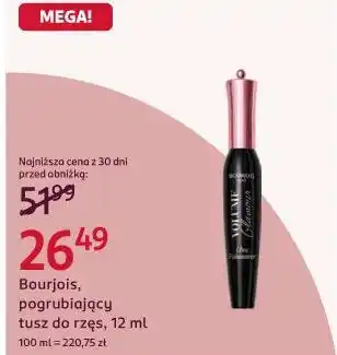 Rossmann Bourjois, pogrubiający tusz do rzęs oferta