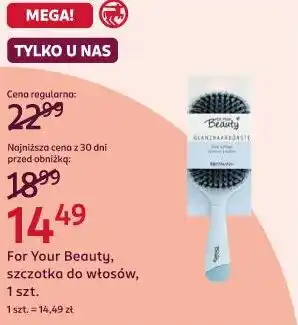 Rossmann For Your Beauty, szczotka do włosów, 1 szt oferta