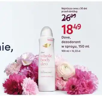 Rossmann Dove, dezodorant w sprayu oferta