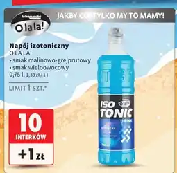 Intermarche Napój izotoniczny O la la! smak malinowo-grejpfrutowy oferta