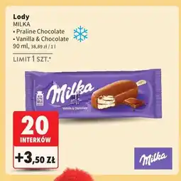 Intermarche Lody Milka Praline Chocolate oferta