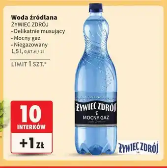 Woda źródlana Żywiec Zdrój Delikatnie musujący