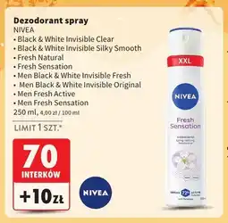 Intermarche Dezodorant spray Nivea Black & White Invisible Clear oferta
