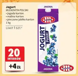 Intermarche Jogurt pitny Mlekovita Polski jagoda oferta