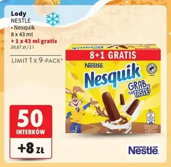 Lody Nesquik Nestle 9-pak