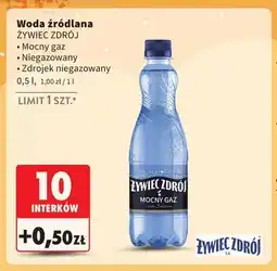 Intermarche Woda źródlana Żywiec Zdrój Mocny gaz oferta