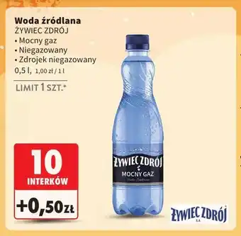 Woda źródlana Żywiec Zdrój Mocny gaz