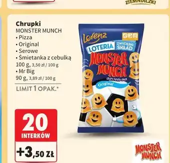 Intermarche Chrupki Monster Munch Pizza oferta
