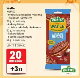 Intermarche Wafle kukurydziane z białą czekoladą i kokosem KUPIEC oferta