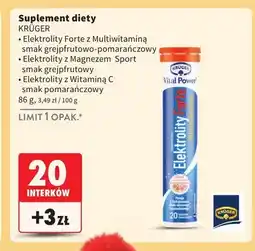 Intermarche Suplement diety Elektrolity z Magnezem Sport smak grejpfrutowy KRÜGER oferta