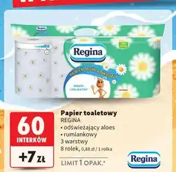 Intermarche Papier toaletowy Regina odświeżający aloes 8-pak oferta