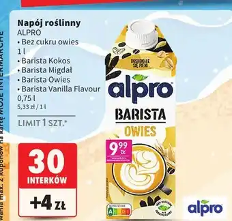 Napój roślinny Alpro Bez cukru owies