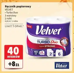 Intermarche Ręcznik papierowy Velvet Turbo Duo 2-pak oferta