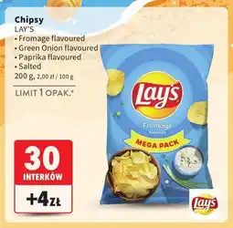 Intermarche Chipsy Lay's Green Onion flavoured oferta