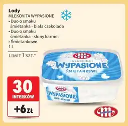 Intermarche Lody Mlekovita Wypasione Duo o smaku śmietanka - biała czekolada oferta