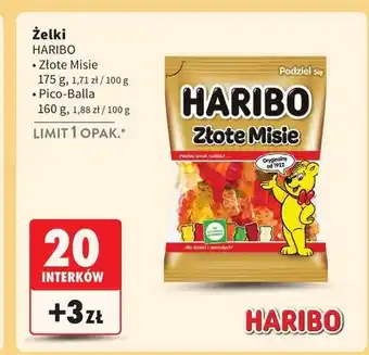 Intermarche Żelki Haribo Złote Misie oferta
