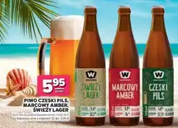 Stokrotka Market Piwo Czeski Pils, Marcowy Amber, Świeży Lager oferta