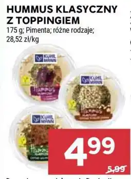 Stokrotka Market Hummus klasyczny z toppingiem oferta