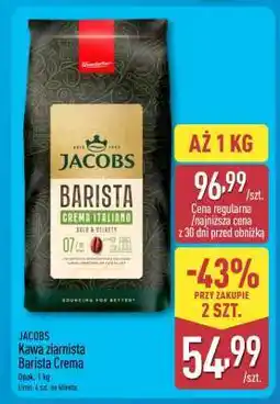 ALDI JACOBS Kawa ziarnista Barista Crema oferta