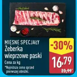 ALDI Mięsne Specjały Żeberka wieprzowe paski oferta