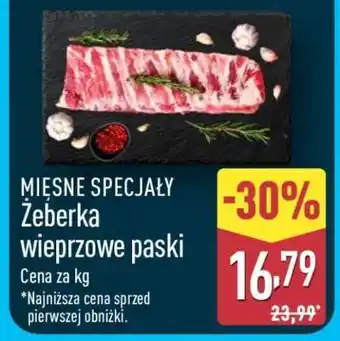 ALDI Mięsne Specjały Żeberka wieprzowe paski oferta