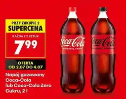 Biedronka Napój gazowany Coca-Cola lub Coca-Cola Zero Cukru, 2l oferta