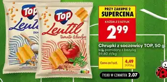 Biedronka Chrupki z soczewicy Top, 50 g oferta