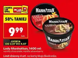 Biedronka Lody Manhattan, 1400 ml oferta