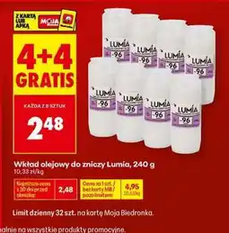 Biedronka Wkład olejowy do zniczy Lumia 240 g oferta