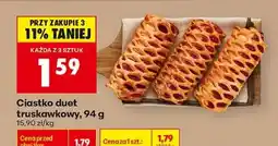 Biedronka Ciastko duet truskawkowy 94 g oferta