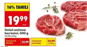 Biedronka Goleń wołowa bez kości 500 g oferta
