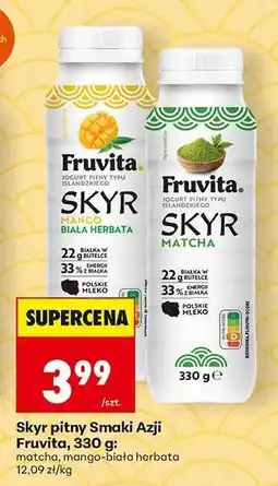 Biedronka Skyr pitny smaki Azji Fruvita, 330 g oferta
