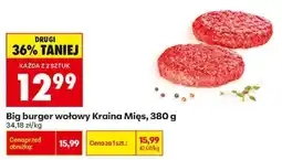 Biedronka Big burger wołowy Kraina Mięs, 380 g oferta