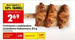 Biedronka Croissant z nadzieniem orzechowo kakaowym , 85 g oferta