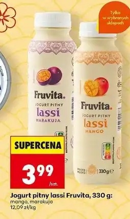 Biedronka Jogurt pitny lassi Fruvita, 330 g oferta