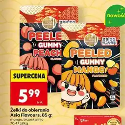 Biedronka Żelki do obierania Asia Flavours, 85 g: mango, brzoskwinia oferta