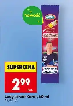 Biedronka Lody strzał Koral, 60 ml oferta